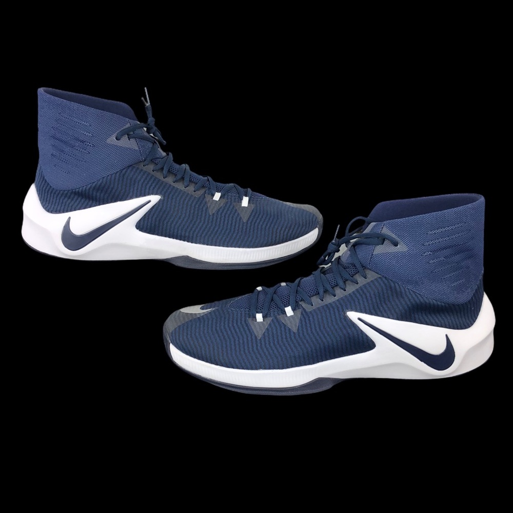 🆕 Nike Zoom Clear Out 2016 Navy Basketball Shoes